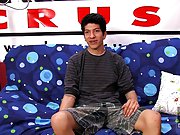 He jerks himself off and shoots a huge load on his tan stomach gay teens first time at Boy Crush!