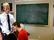 Jordan is into that and soon can be seen on his knees giving his teacher a blowjob gay twink watersports at Teach Twinks