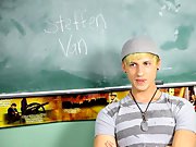 Hint: it involves lots of straight guys at once being convinced to enjoy Steffen's big cock first time gay sex actio at Teach Twinks